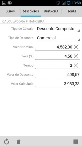 Calculadora Financeira Lite截图1