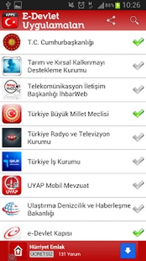 E-Devlet Uygulamaları截图5