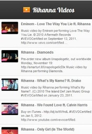 Rihanna Videos截图4