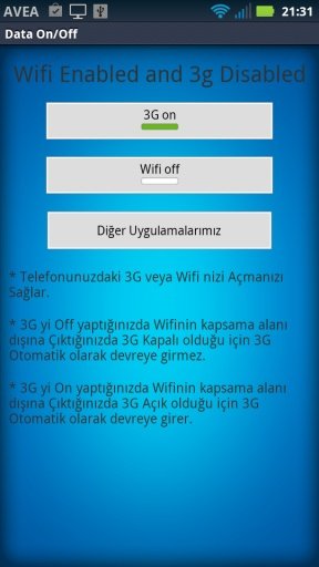 Wifi 3g Data On-Off截图3