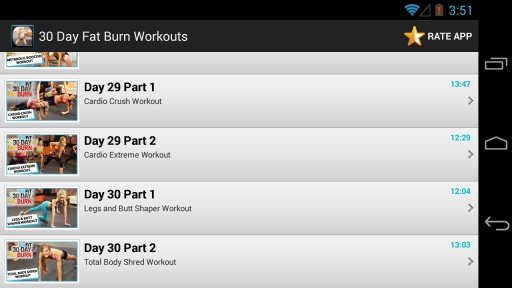 30 Day Fat Burn Workouts截图3