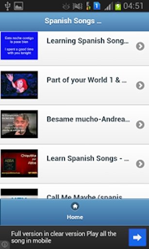 Spanish Songs with Lyrics截图2