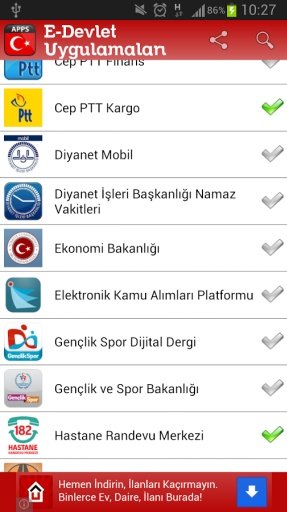 E-Devlet Uygulamaları截图6