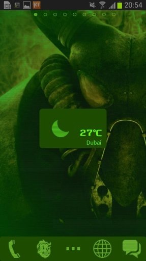 Go Weather Pip Boy 2000 theme截图6