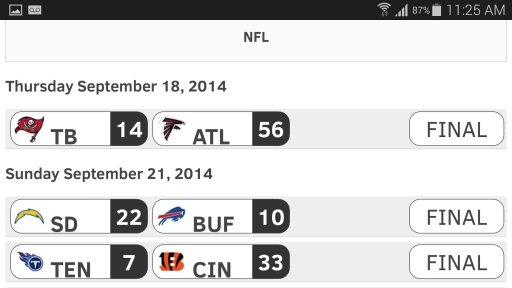 Resultados de NFL截图5