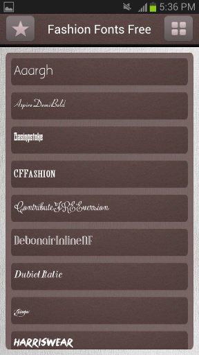 Fashion Fonts Free for S4截图5