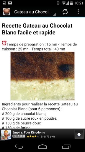 Recettes de G&acirc;teaux截图2