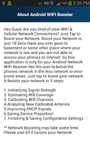 Android WIFI Signal Booster截图2