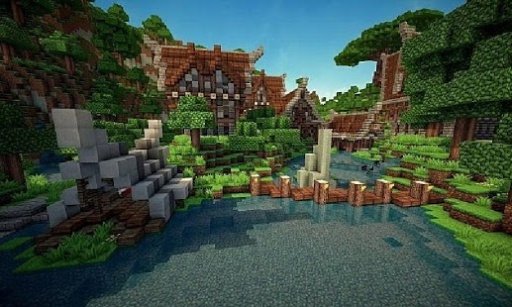 New HD Minecraft Village Wallpapers截图5