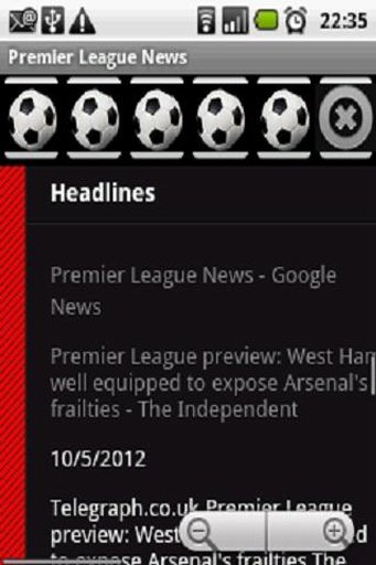 Premier League News 2012截图1