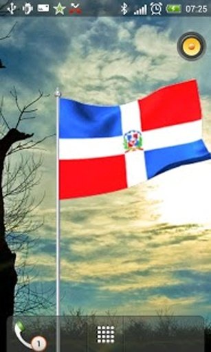 Dominican Republic Flag LWP 3D截图6