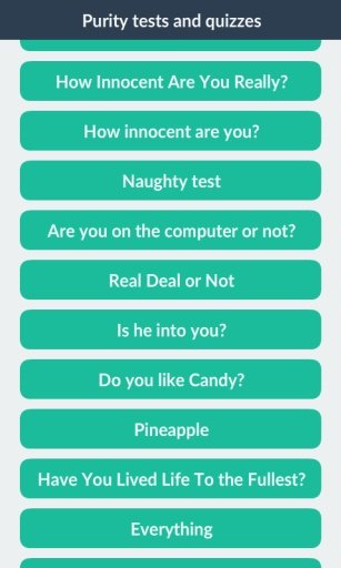 Purity tests and quizzes截图1