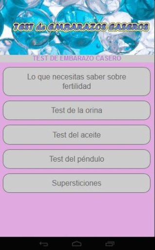 Test de embarazo caseros截图1