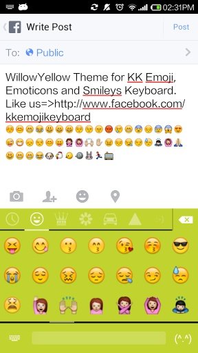 Willow Yellow - Emoji Keyboard截图6