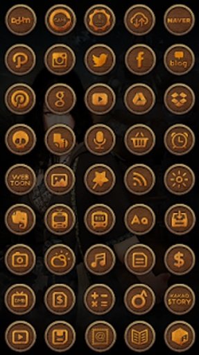 black Buzz Launcher Theme截图9