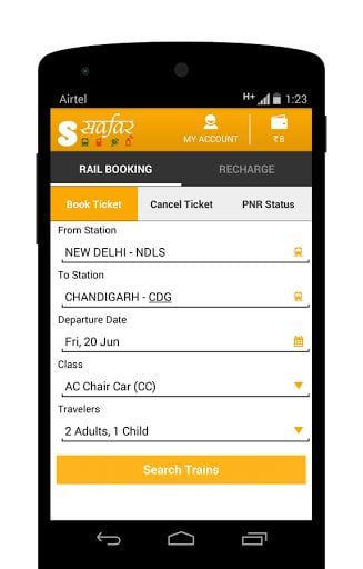 IRCTC Authorised e-Ticket Book截图3