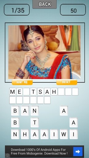 Bollywood Celab Quiz Game #1截图1