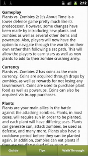 Plants vs Zombies Cheats Guide截图3