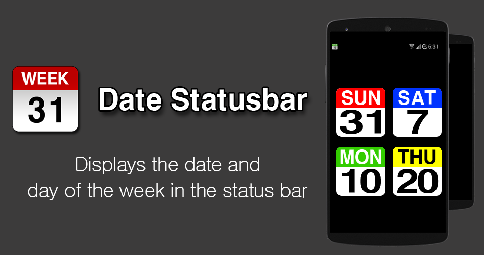 Date Statusbar截图1