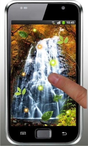 Gold Waterfall live wallpaper截图1