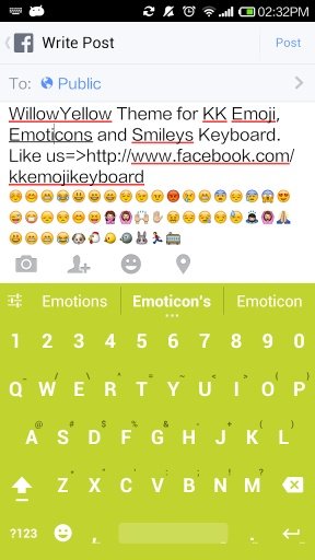 Willow Yellow - Emoji Keyboard截图5