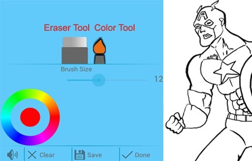 Captain America Coloring Pages截图3