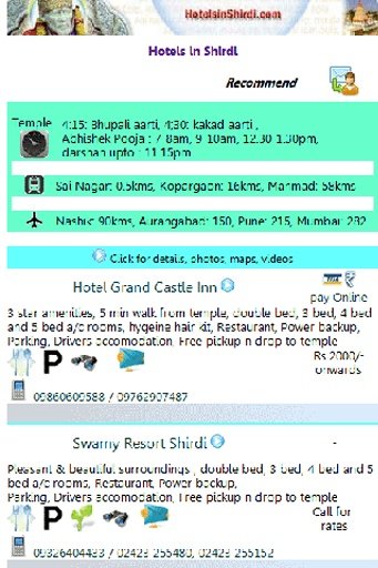 Shirdi Hotels Maps temple info截图3