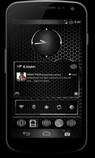 CM10 JB Theme: BLACK CARBON截图3