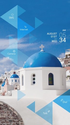 Santorini Buzz Launcher Theme截图1