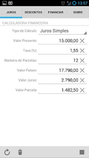 Calculadora Financeira Lite截图8