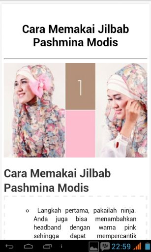 Cara Memakai Jilbab Pashmina截图2