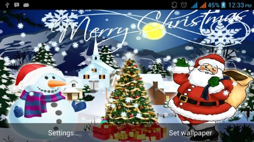 Christmas Snowfall Live Wallpaper截图7