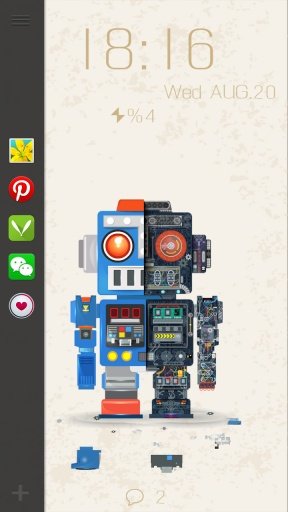 Robot Bobby Live Locker Theme截图3