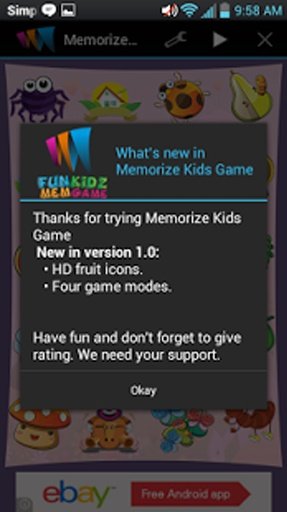 Memorize Kids Game截图5