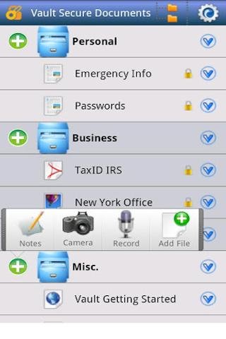 安全存储文件:Vault Secure Documents Pro截图2