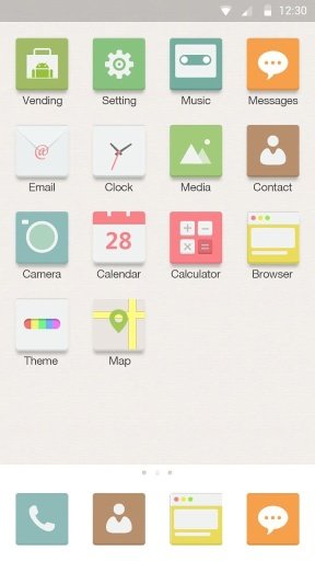 Pure Color Hola Launcher Theme截图2