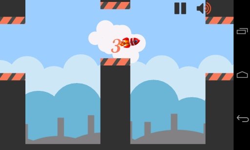 Flappy Rocket HD截图2