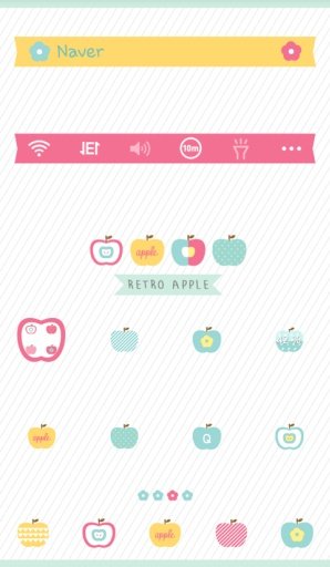 retro apple 도돌런처 테마截图4