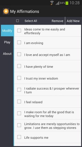 Affirmations Widget截图2