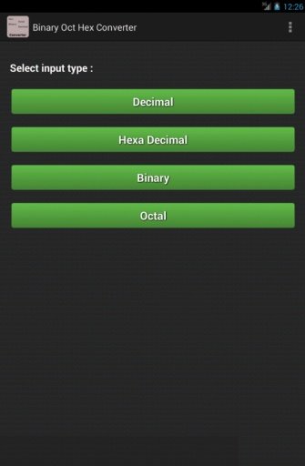 Binary Octal Hex Dec Converter截图2