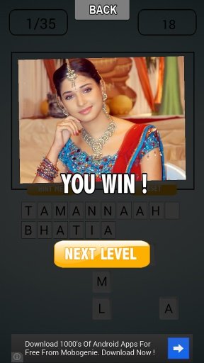 Bollywood Celab Quiz Game #1截图3