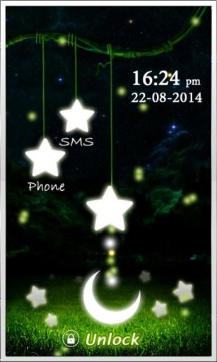 Firefly Stars Lock Screen截图4