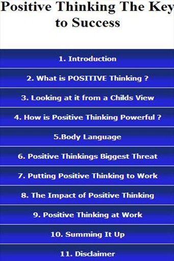 Positive Thinking - The Key to截图3