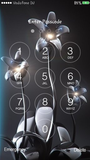 4D Flower Lock Screen截图4