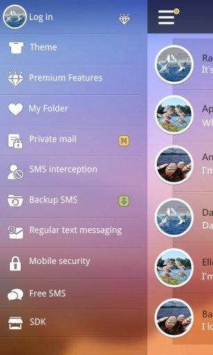 GO SMS PRO EASE THEME EX-KP截图8