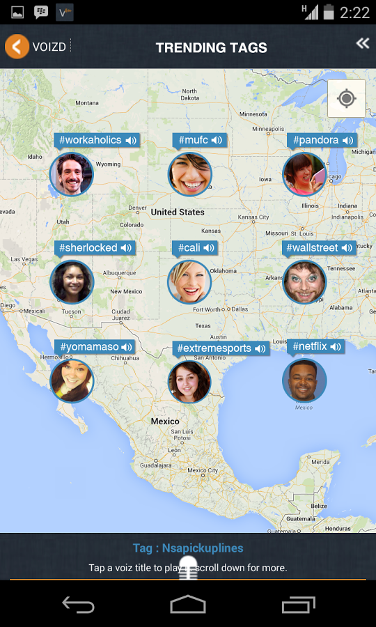 VOIZD-Live voice map of people截图1