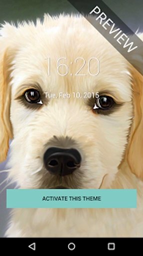 Puppy Dog Lock Screen截图2