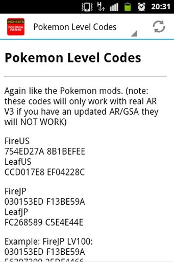 In Cheats - Pokemon FireRed截图2