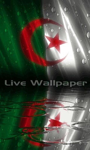 Algeria Flag Raindrop截图3