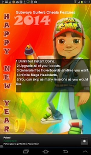 Subway Surf Cheat Codes 2014截图1